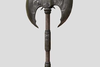 create game ready 3d models with optimized pbr textures