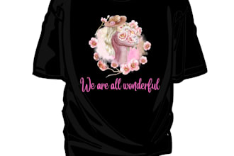 design unique t shirt and merch design for print on demand