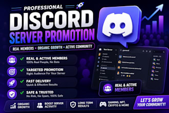do organic discord server promotion and discord growth