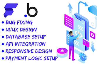 develop flutterflow webapp bubble io saas website flutter flow mobile app nocode