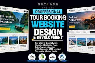squarespace tour booking, travel agency, hotel booking and tourism website