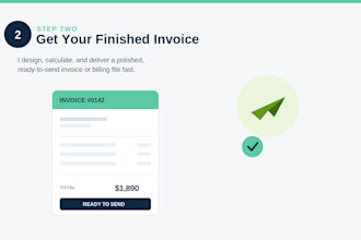 create professional invoices and manage your monthly billing