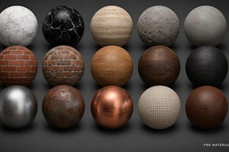 create pbr textures and materials realistic 3d tileable pbr texture