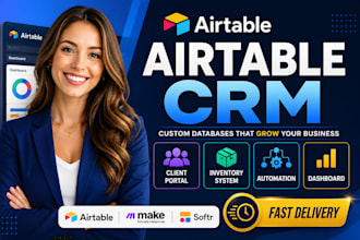 build airtable CRM, client portal, inventory management, donation tracker