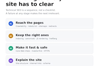 do a technical SEO audit and fix on page issues