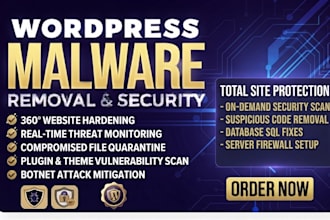 do wordpress malware removal and security hardening