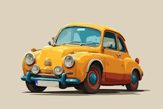 draw vector art any vehicle from your photo