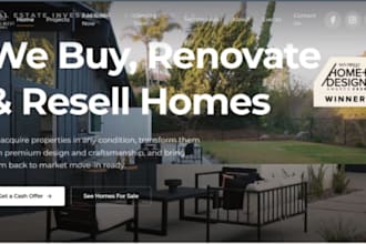 build squarespace real estate investor website realtor lead generation website