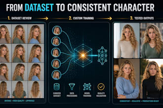 train a custom consistent ai character lora model