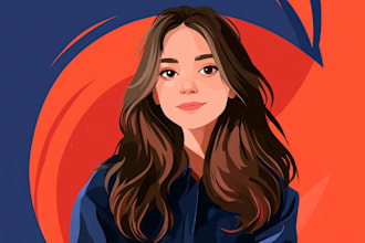 design a professional vector character illustration