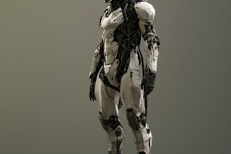 sci fi character illustration or sci fi character