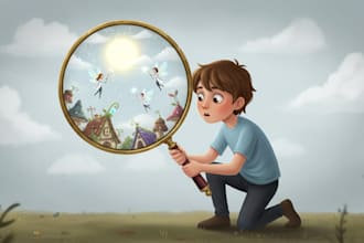 draw amazing 3d children book illustration and children story book for kids