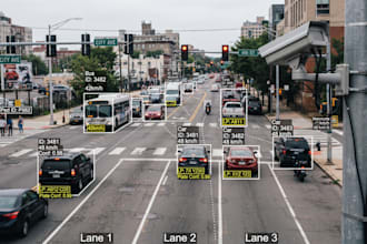 develop vehicle detection, anpr, traffic monitor and license plate recognition