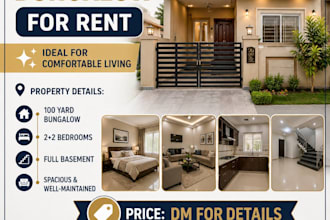 real estate ad designer social media post flyer designer