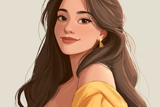 do a beautiful disney cartoon style portrait for you