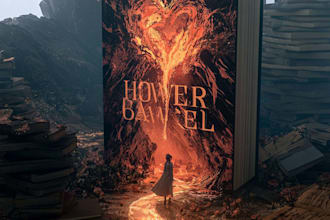 fantasy book cover design or fantasy book cover