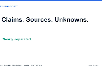 research competitors and create a sourced comparison brief