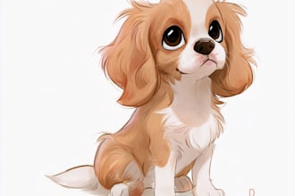 pet portrait into cute disney style