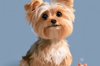 pet portrait into cute disney style