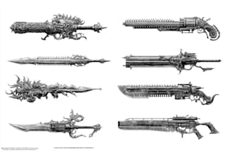 create weapon concept art for you