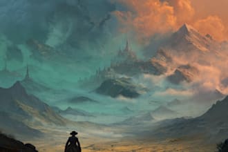 create professional fantasy character artwork