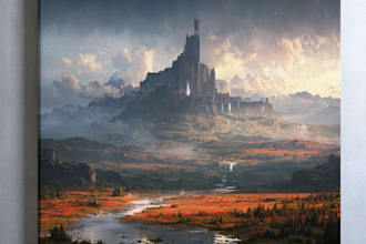 draw the landscape illustration or concept art for you
