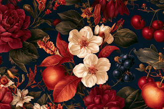 draw create a botanical illustration and watercolor art