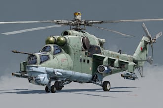 trace airplane, aircraft, helicopter into a vector cartoon