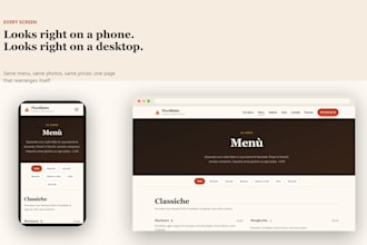 design a fast restaurant and pizzeria website with whatsapp bookings