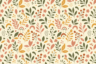 design seamless textile patterns and surface pattern designs