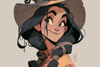 design character sheet or reference sheet for your character