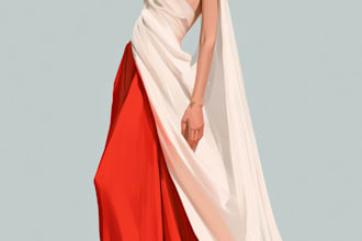 draw a fashion illustration