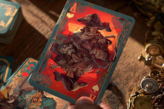 design card game, board game card frame design, card box for cards game art