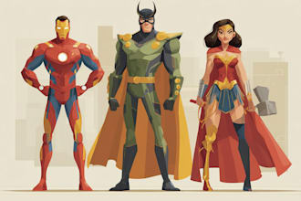 turn you into an amazing super hero character
