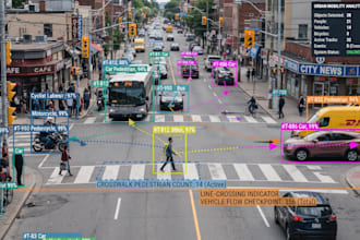 develop custom object detection, tracking, and real time vision systems