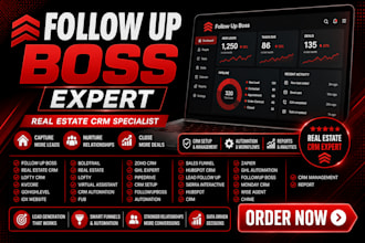 set up follow up boss CRM follow up boss automation follow up boss workflows va