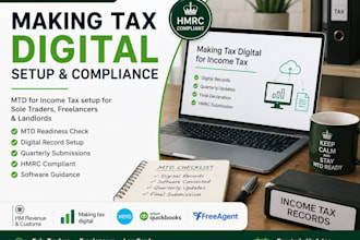 set up UK mtd income tax for sole traders and landlords