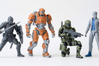 create 3d articulated toys, poseable models, action figures, bjd stl 3mf