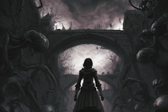 fantasy horror and fantasy horror character art
