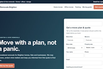 build a trucking or logistics website with a quote form