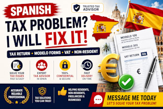fix your spanish tax or legal problems spanish tax advisor tax filing tax return