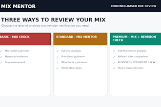 professionally review your mix before mastering