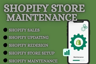 maintain, update, and fix your shopify store
