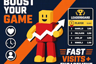 promote your roblox game to increase roblox players, visits and engagement fast