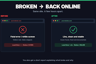 fix wordpress bugs and error