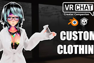 make vrchat avatar outfit, accessories and 3d clothing, vrcfury toggles features