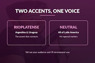 record a latin spanish voice over for your commercial ad