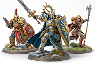 paint your warhammer 40k, sigmar and dnd miniatures
