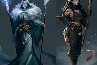 dnd character art and dnd character art
