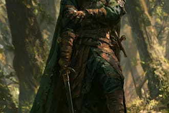 paint your dark fantasy dnd character illustration